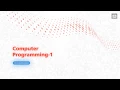 Computer Programming - 1 U2-L1 Primitive data types