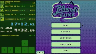 phantom feline speedrun any in 17 12