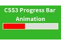 Simple CSS3 ProgressBar Animation