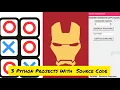 3 Python Projects With Code For Final Year Student Tictactoe Game Password Generator and IronMen