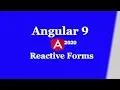 Angular 9 Reactive form and validation Angular 8 reactive form using FormGroup and FormControl