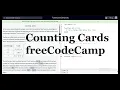 Counting Cards freeCodeCamp JavaScript Tutorial
