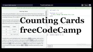 Counting Cards freeCodeCamp JavaScript Tutorial