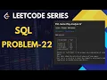 550 Game Play Analysis IV SQL LeetCode Campus Placements Easy Explaination