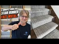 How to Install a Stair Runner Part 1 Easy DIY Stair Makeover