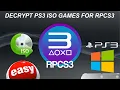 How To - Decrypt PS3 ISO Games For RPCS3 Emulator