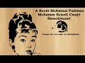How to draw a portrait pattern from a photograph for a scroll saw Audrey Hepburn