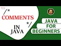 Java Tutorial for Beginners in Hindi Comments in Java