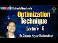 Lecture 6 - Optimization Techniques Single Variable Problem Classical method Problem