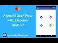Android Studio Tutorial CardView with material design part-1