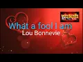What a fool I am (Lyrics) by Lou Bonnevie