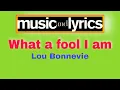 Download Lagu What a fool I am (Lyrics) by Lou Bonnevie