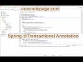 Spring Transactional Annotation