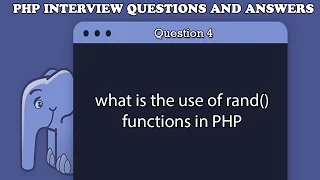 what is the use of rand functions in PHP