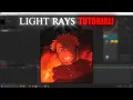 How To Create A Light Rays Effect After Effects Tutorial