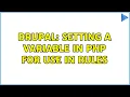 Drupal Setting a Variable in PHP for use in rules 2 Solutions