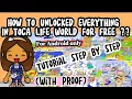 HOW TO UNLOCKED EVERYTHING IN TOCA LIFE WORLD FOR FREE Toca Boca Toca Boca Secret Code