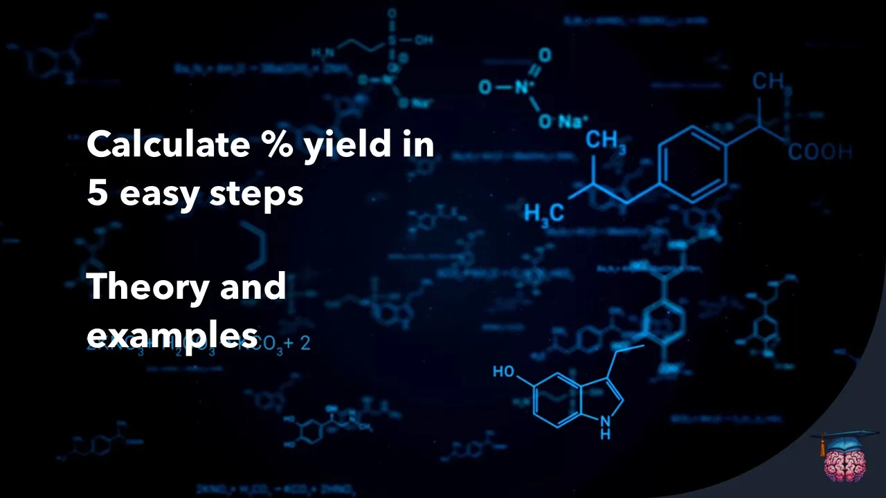 How to calculate Percentage yield in 5 easy steps!