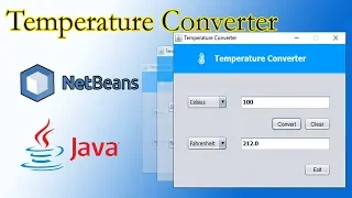 Java Swing Temperature Converter NetBeans IDE