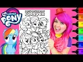 Coloring My Little Pony Mane 6 Ponies Coloring Page Prismacolor Markers KiMMi THE CLOWN