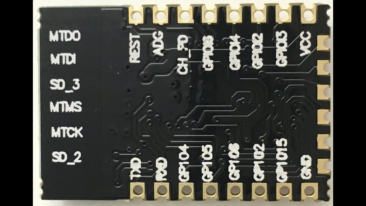 Running an ESP8266 ESP-12E module in minimum configuration (As obtained from Banggood)