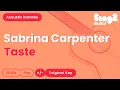Download Lagu Sabrina Carpenter - Taste (Acoustic Karaoke)