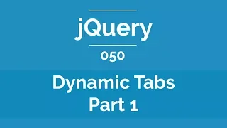 Arabic jQuery Practical Course - Create Dynamic Tabs Part 1