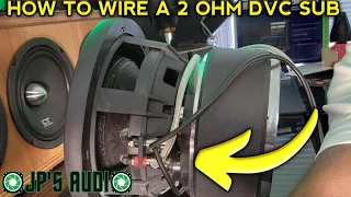 how to wire a dual voice coil 2 ohm subwoofer dvc 2ohm sub