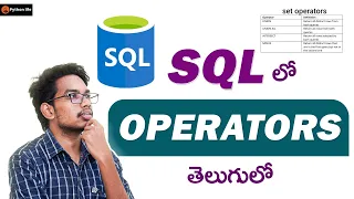 Operators in SQL SQL in Telugu Oracle in Telugu