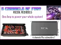 Recoil 5 channel amp Dyno RED1800 5 Power your whole car system with one amplifier