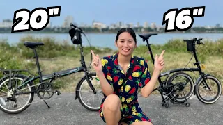 Folding Bike Wheel Size - 16-inch vs 20-inch Mobot Royale VS Dahon Mariner