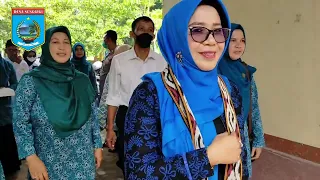 pkk desa senggigi ikuti lomba hkg ke 50 tingkat kabupaten lombok barat