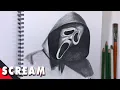 HOW TO DRAW GHOSTFACE from SCREAM
