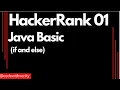 HackerRank Java Basic If and Else