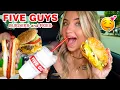 Trying FIVE GUYS For The FIRST TIME Mukbang