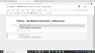 177 Python Set Method Symmetric difference