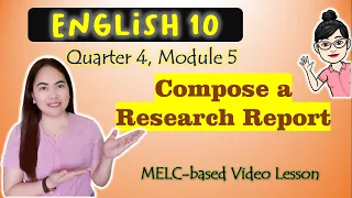 Research Report Relevant Social Issue GRADE 10 MELC-based LESSON QUARTER 4 MODULE 5