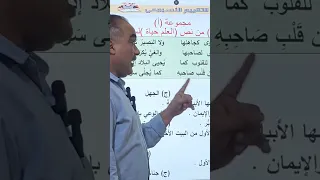 حل تقييم الأسبوع التاسع الترم الأول تانية ثانوى عربى تانية ثانوى تانية ترند حل التقييمات 