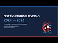 Protocol Revisions 2026 BEST EMS by Dr Bertrand and Dr Maynard