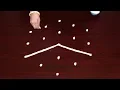 Download Easy Lotus Rangoli Designs By Only 5X3 Straight Dots DIWALI Latest Freehand Muggulu mp4 3gp mp3 videos - waplic