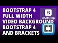 Bootstrap 4 - Full Width Background with Bootstrap 4 and Brackets Text Editor