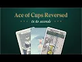 Reversed Ace of Cups - Meaning Keywords and Advice