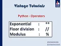 Python-Operator - Exponential Floor Division Modulus