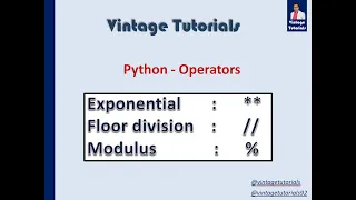 Python-Operator - Exponential Floor Division Modulus