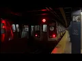 IND Queens Blvd Line E F Exp and M R Lcl Trains Woodhaven Blvd R42 R160A R160B R179