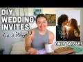 DIY Wedding Invites Save The Dates FOR CHEAP and still chic