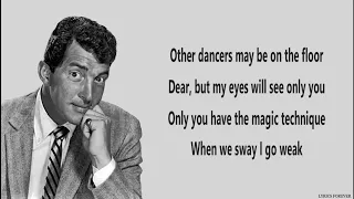 SWAY Dean Martin Lyrics 