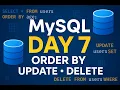 MySQL Tutorial Day 7 ORDER BY UPDATE DELETE DROP TRUNCATE Explained with Examples