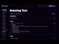 Next JS and React bits 2025 Rotating Text