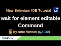 New Selenium IDE - Part 80
